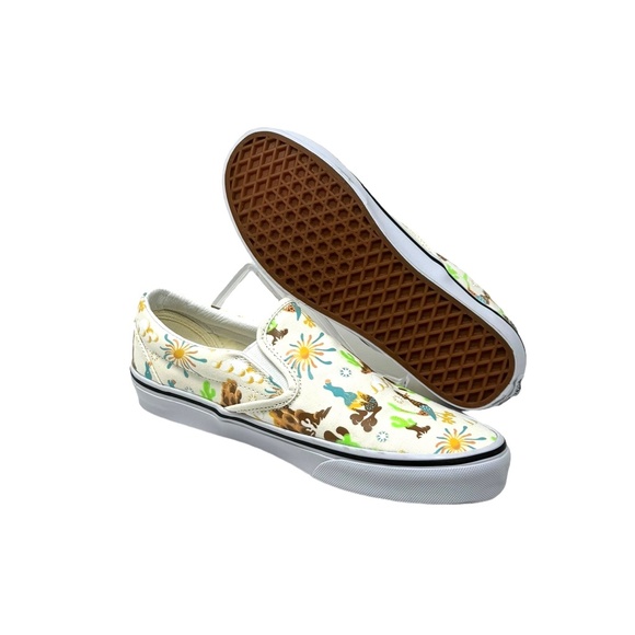 VANS Classic Slip On Shoe Men's Size Sneakers Skate Low Canvas White VN000BVZBPH - Picture 7 of 9